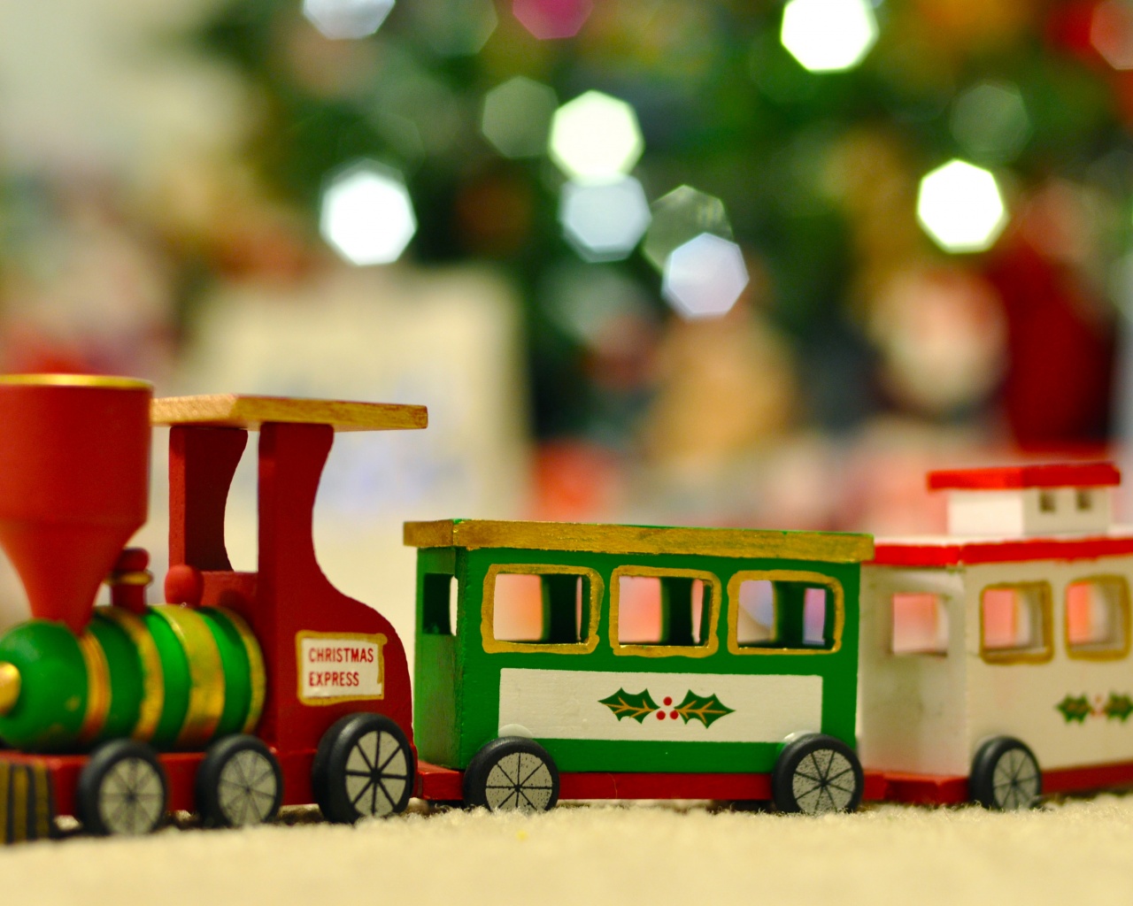 Wooden Christmas Train