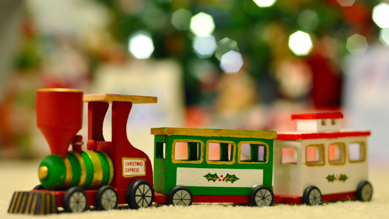 Wooden Christmas Train