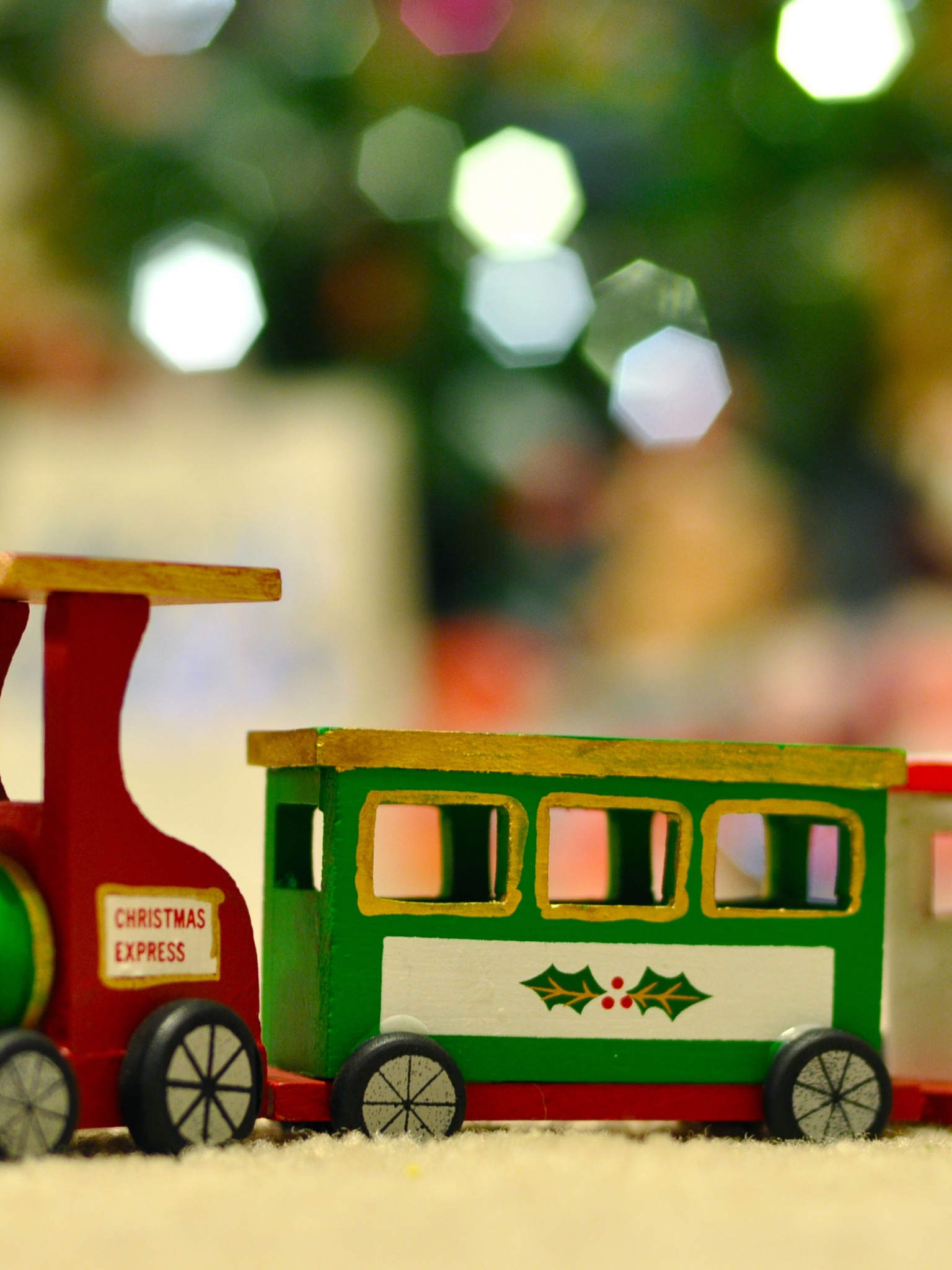 Wooden Christmas Train