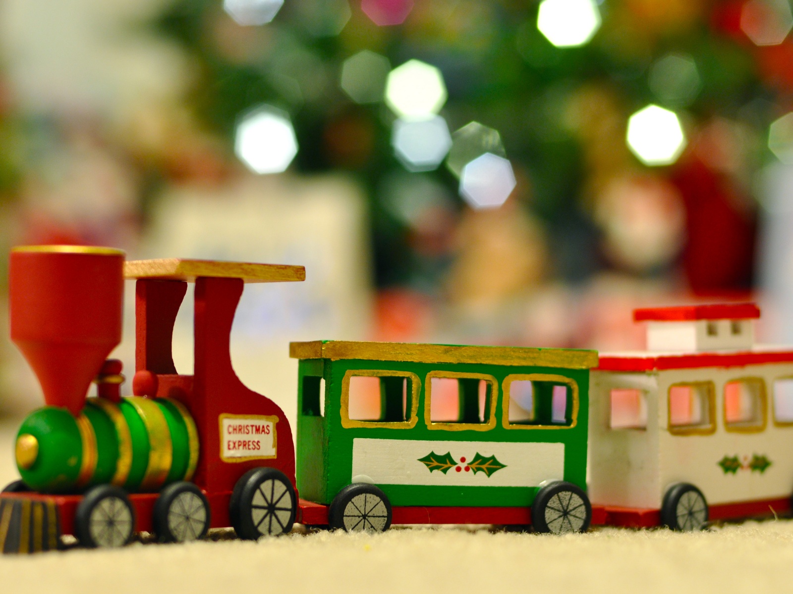 Wooden Christmas Train