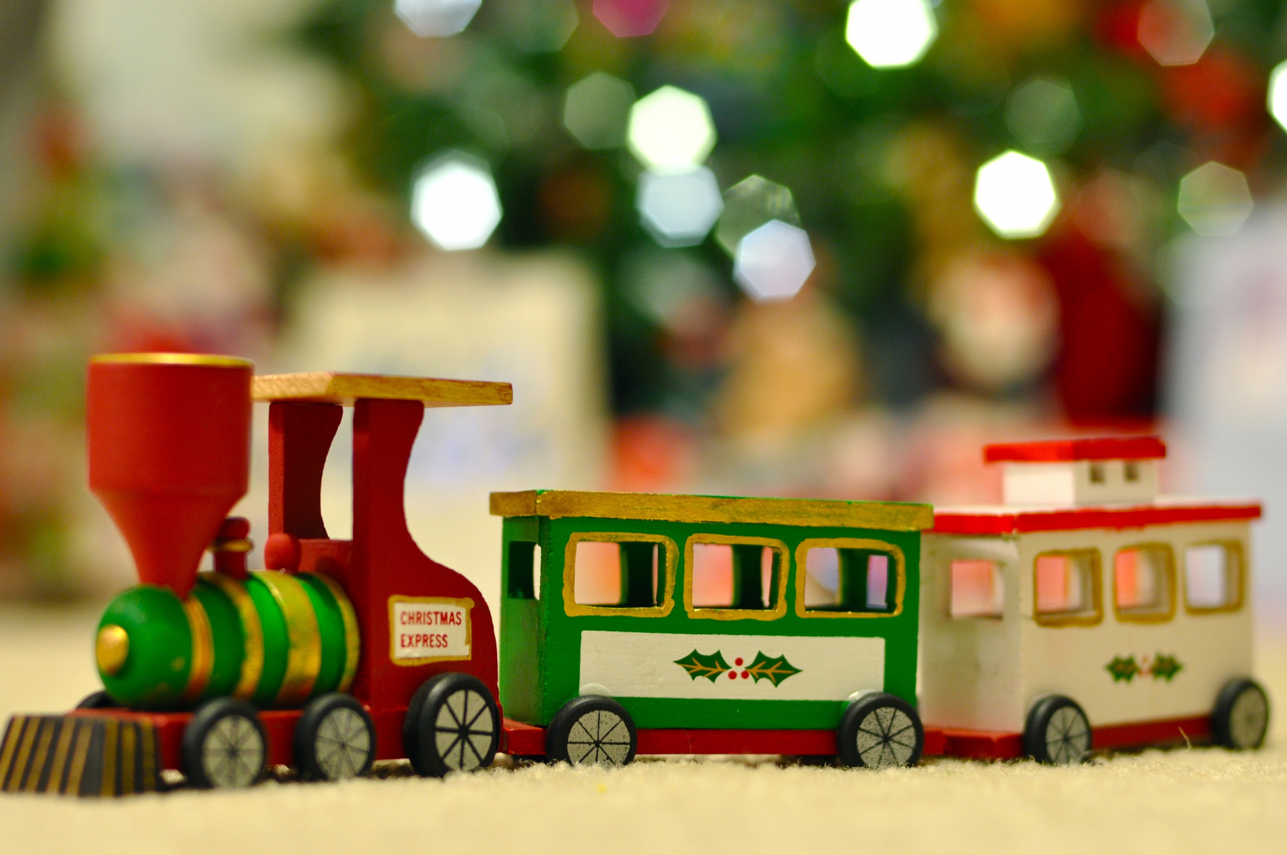 Wooden Christmas Train