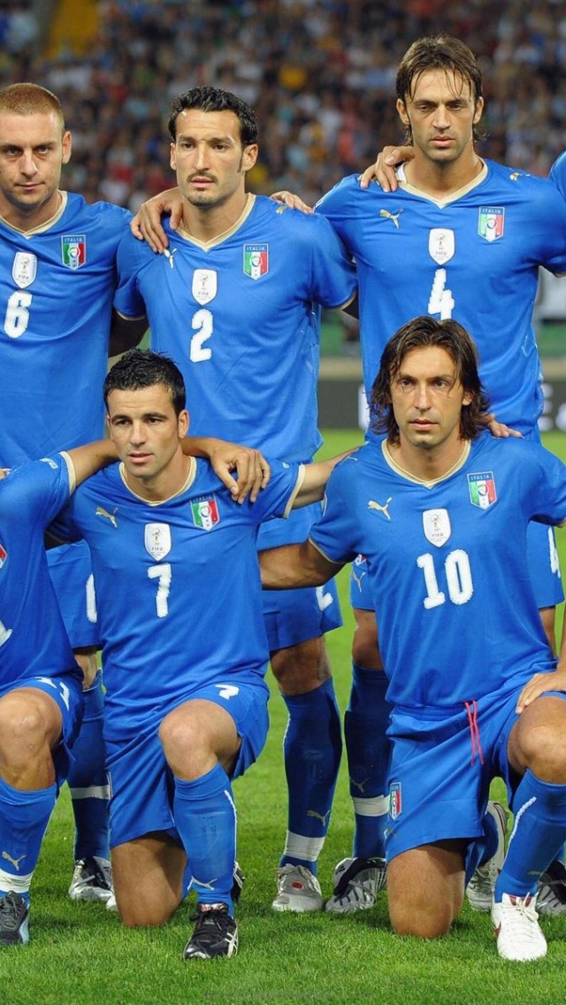 World Cup Italy National Football Team Blue Jersey