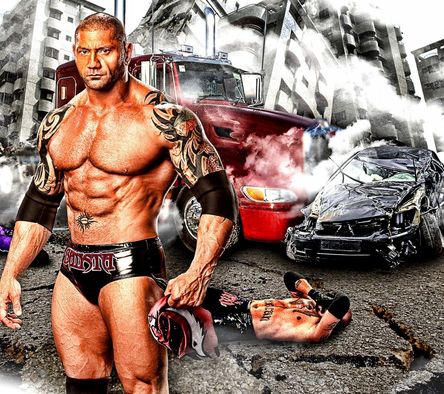 Wwe Villainous Enforcer Dave Batista