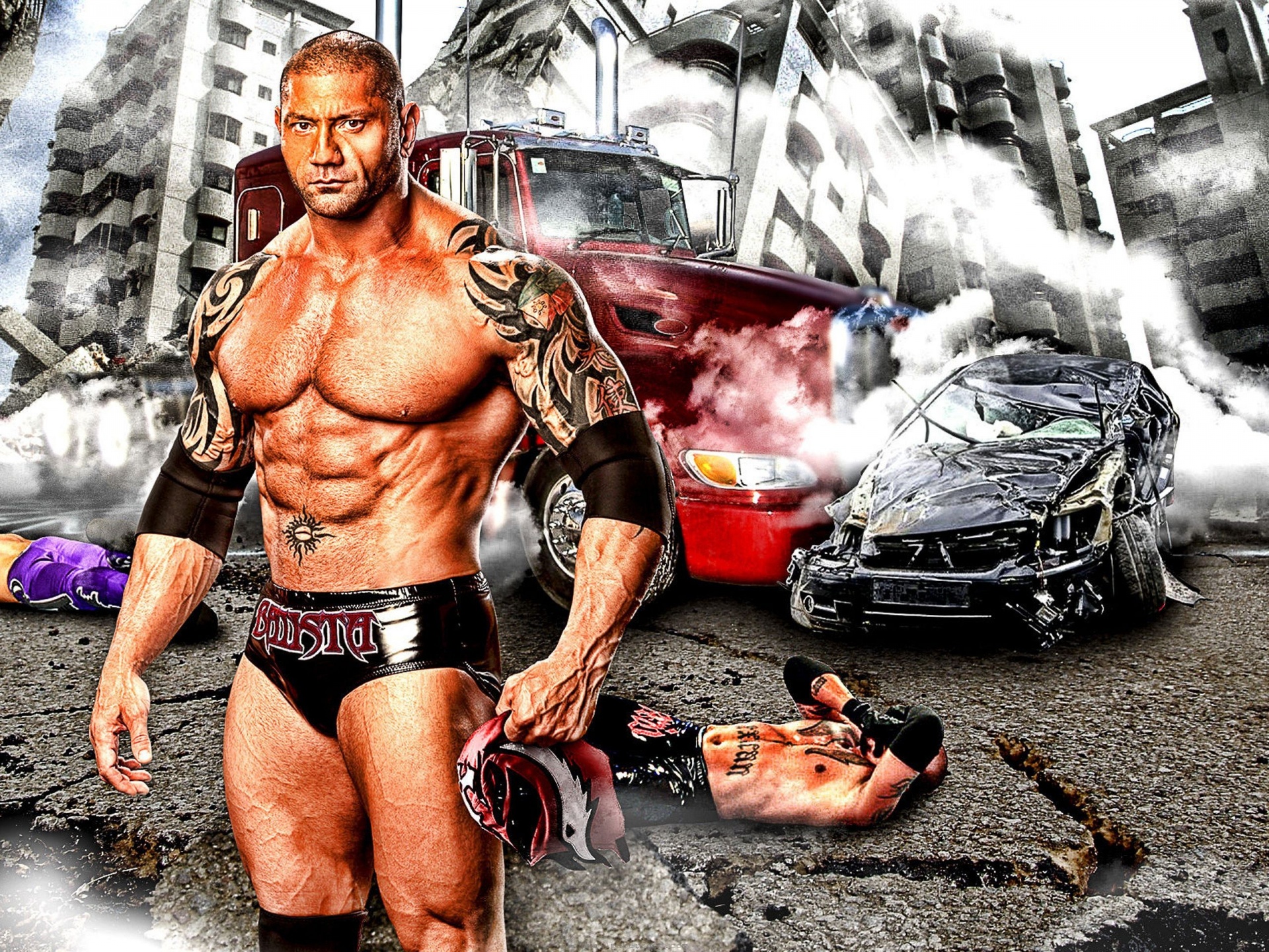 Wwe Villainous Enforcer Dave Batista