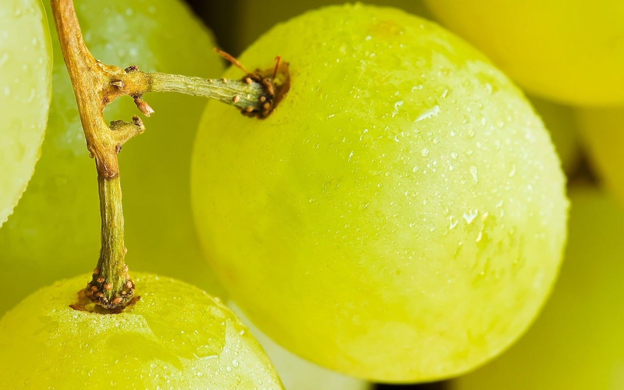 Yellow Fruits Food Grapes