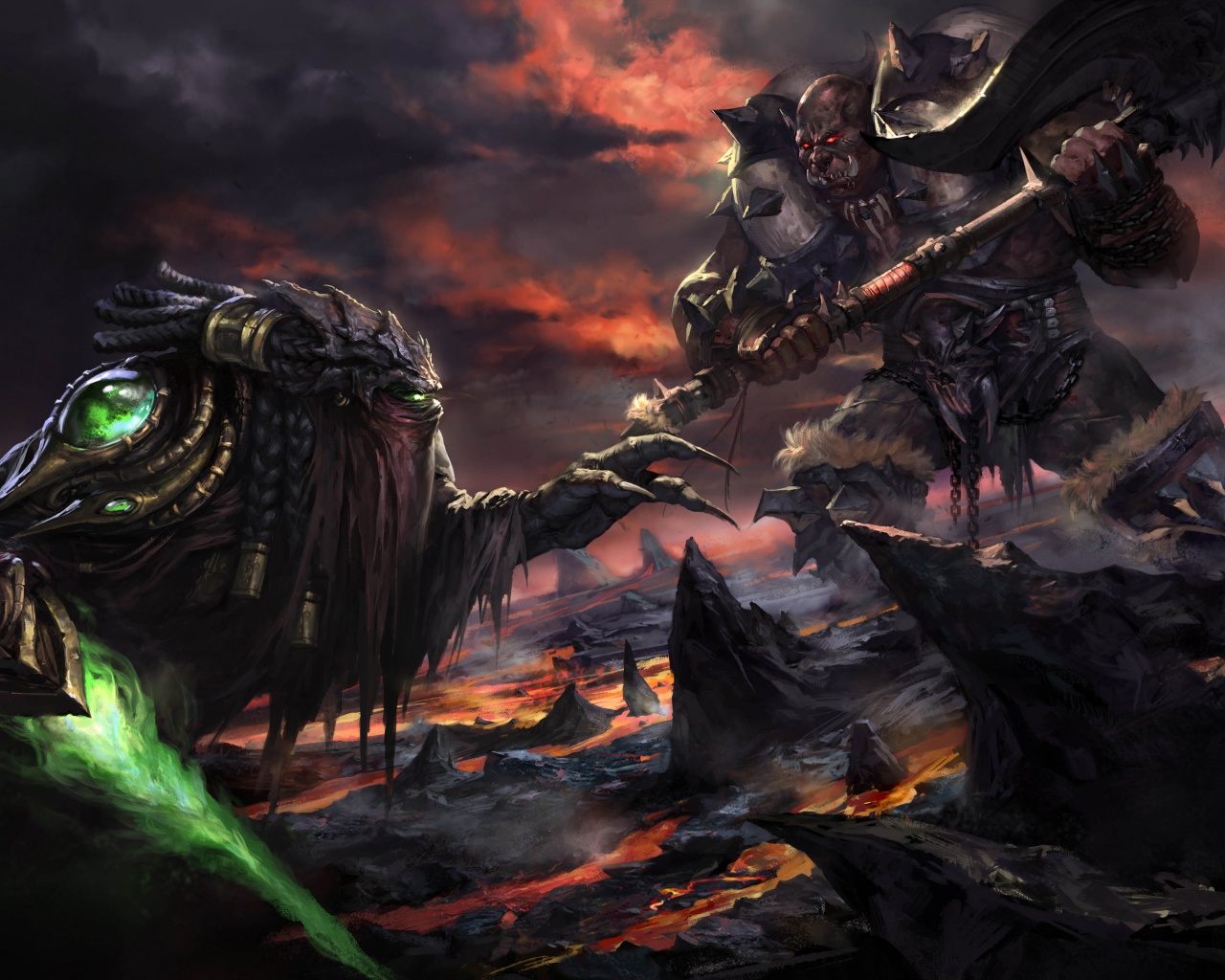 Zeratul Vs Orc - Artwork