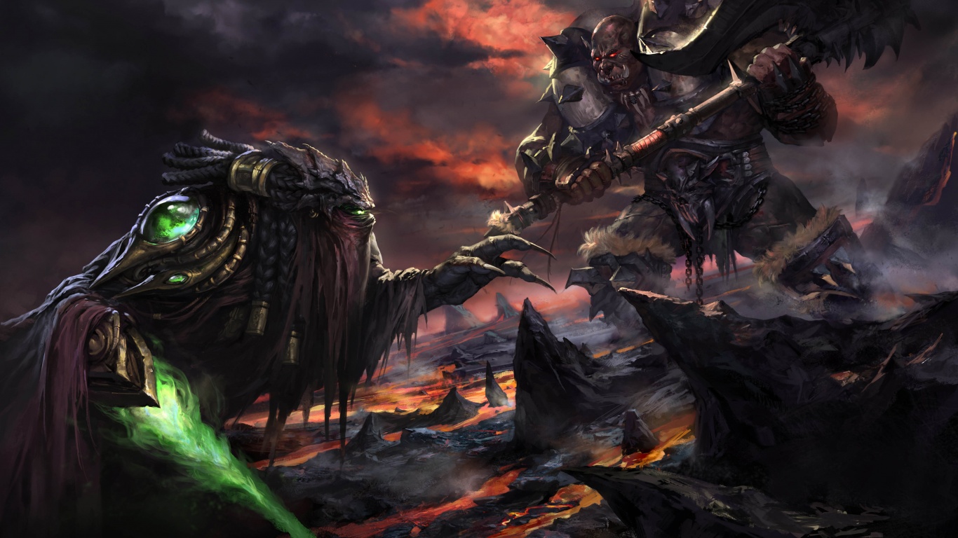 Zeratul Vs Orc - Artwork