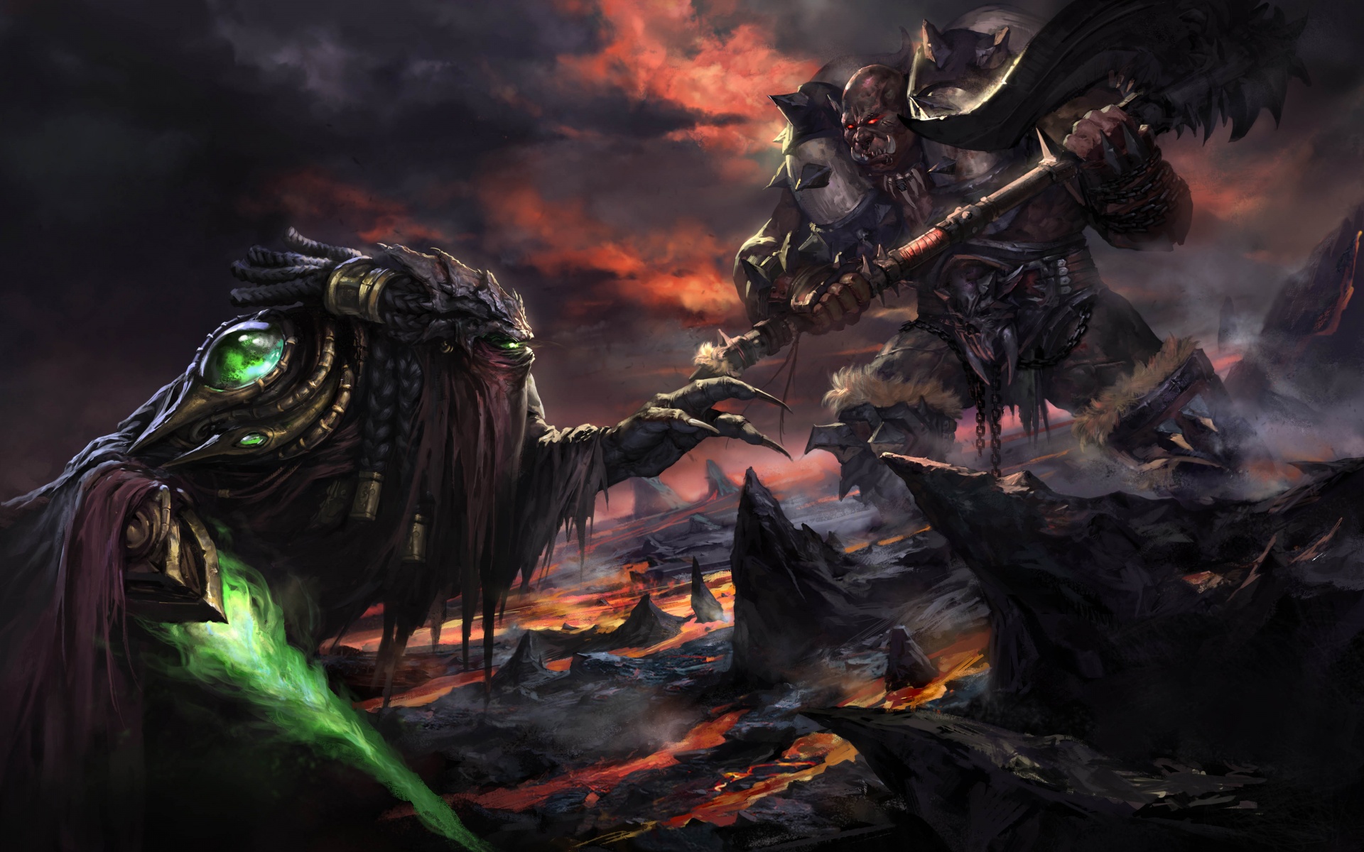 Zeratul Vs Orc - Artwork