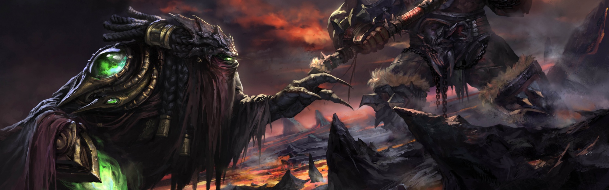 Zeratul Vs Orc - Artwork