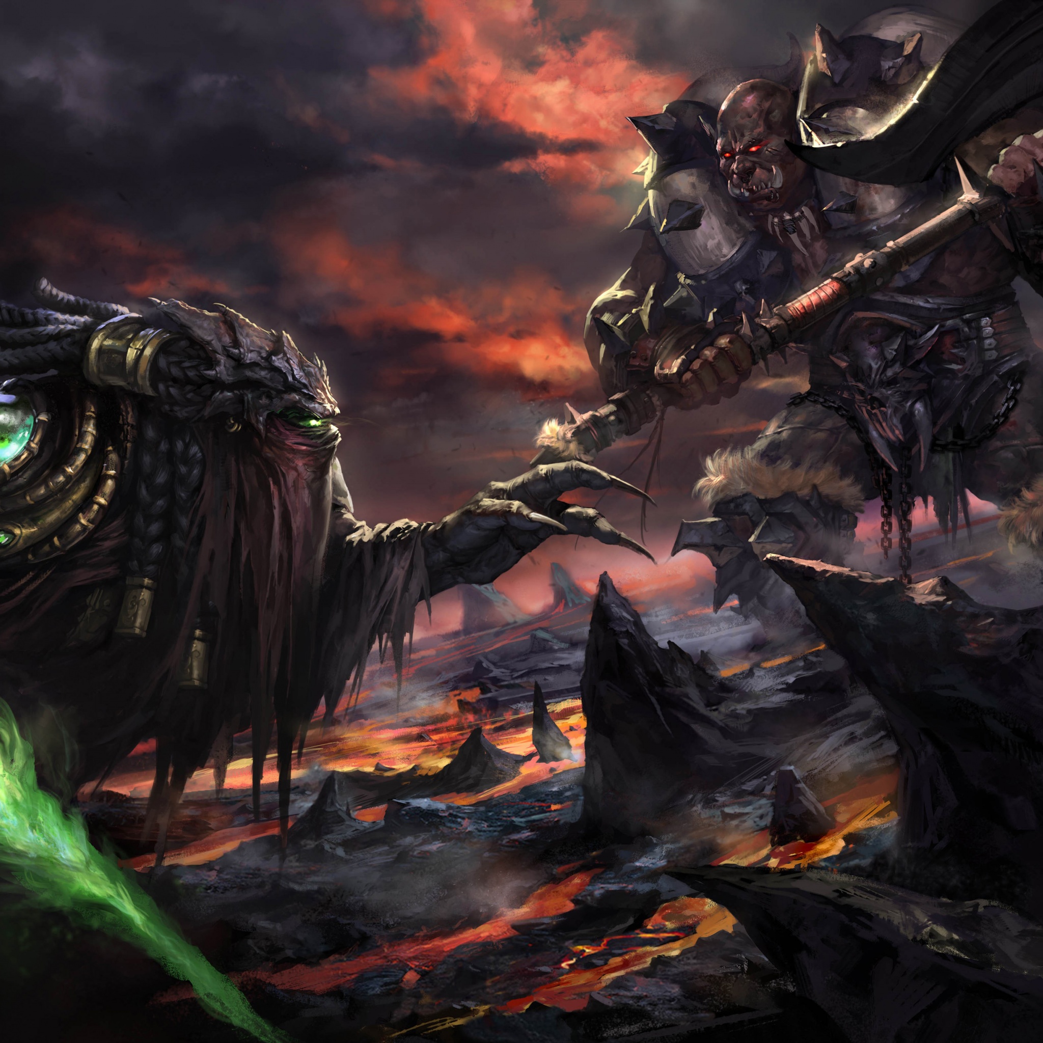 Zeratul Vs Orc - Artwork