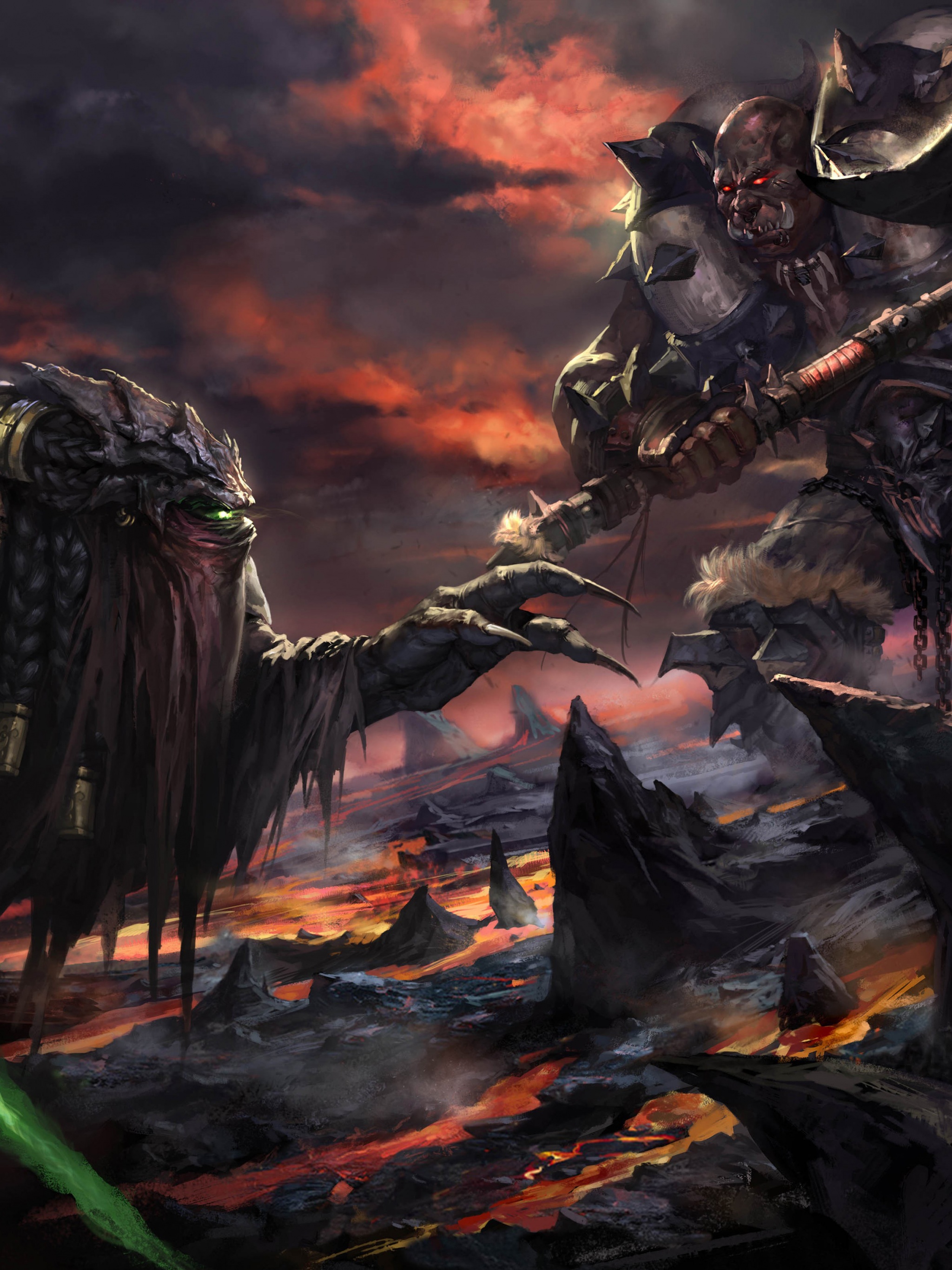 Zeratul Vs Orc - Artwork