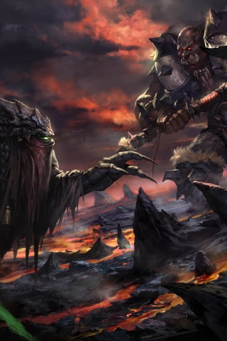 Zeratul Vs Orc - Artwork