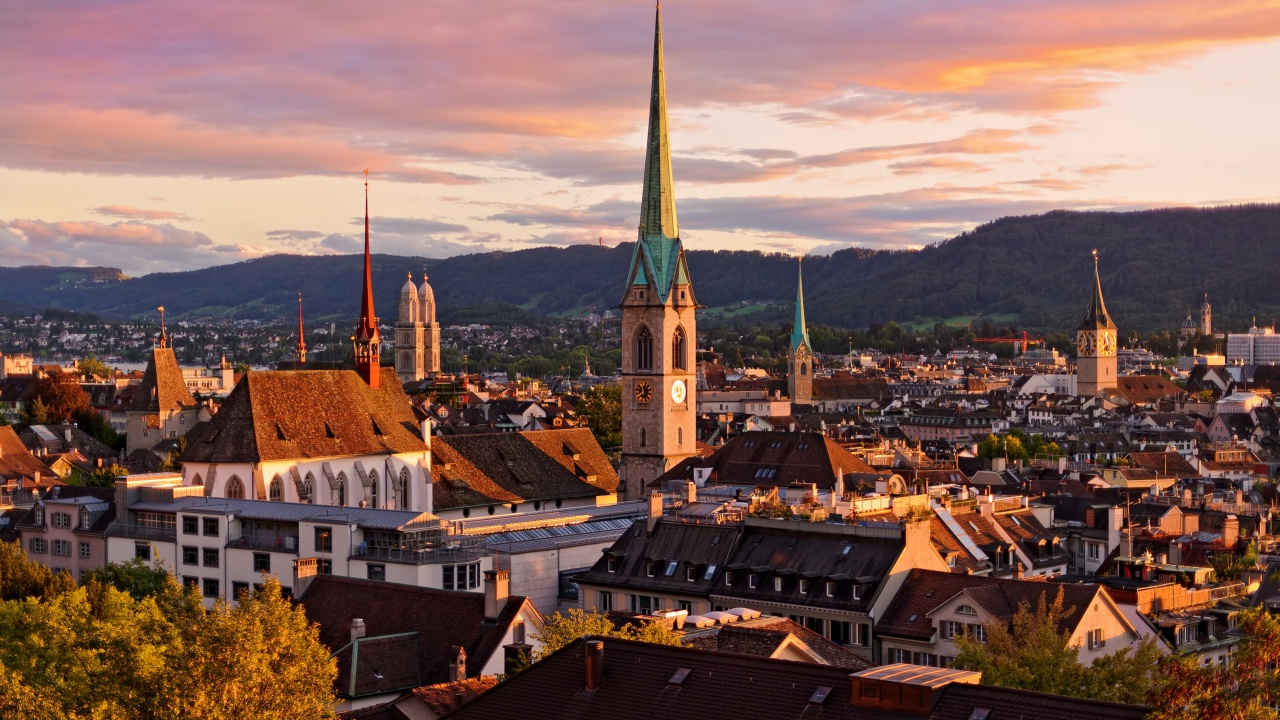 Zurich Switzerland Roofs Buildings